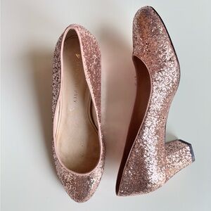 Shoes of Prey Pink Glitter Shoes EU Size 40 *fabulous*